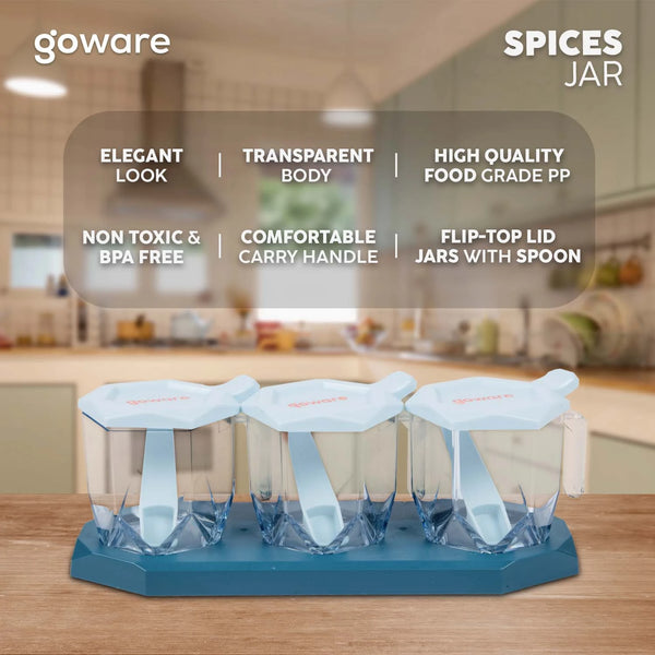 Diamond Shaped Seasoning Box Three Pieces